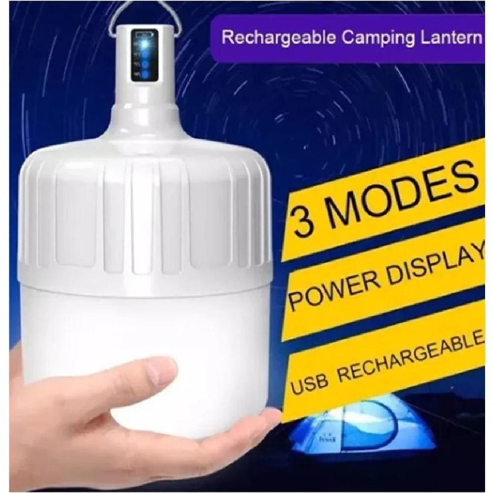 Lâmpada De Led Bulbo Emergência Recarregavel Portatil Potência 48w - 2