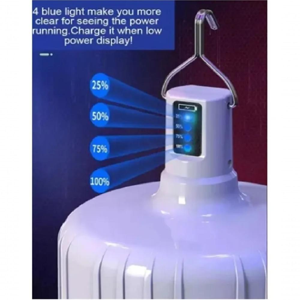 Lâmpada De Led Bulbo Emergência Recarregavel Portatil Potência 48w - 5