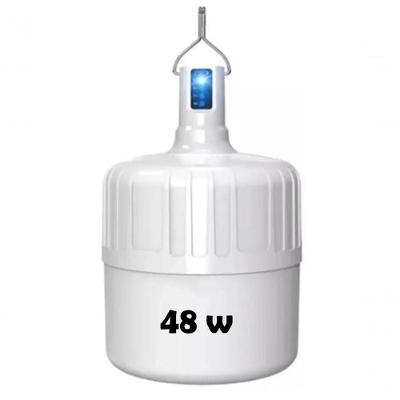 Lâmpada De Led Bulbo Emergência Recarregavel Portatil Potência 48w