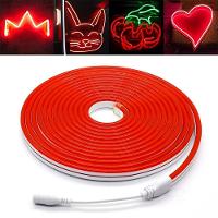 Fita Led Mangueira Neon 5 Mts Iluminação Flexível Corte 2.5 Cm - Vermelho - 3