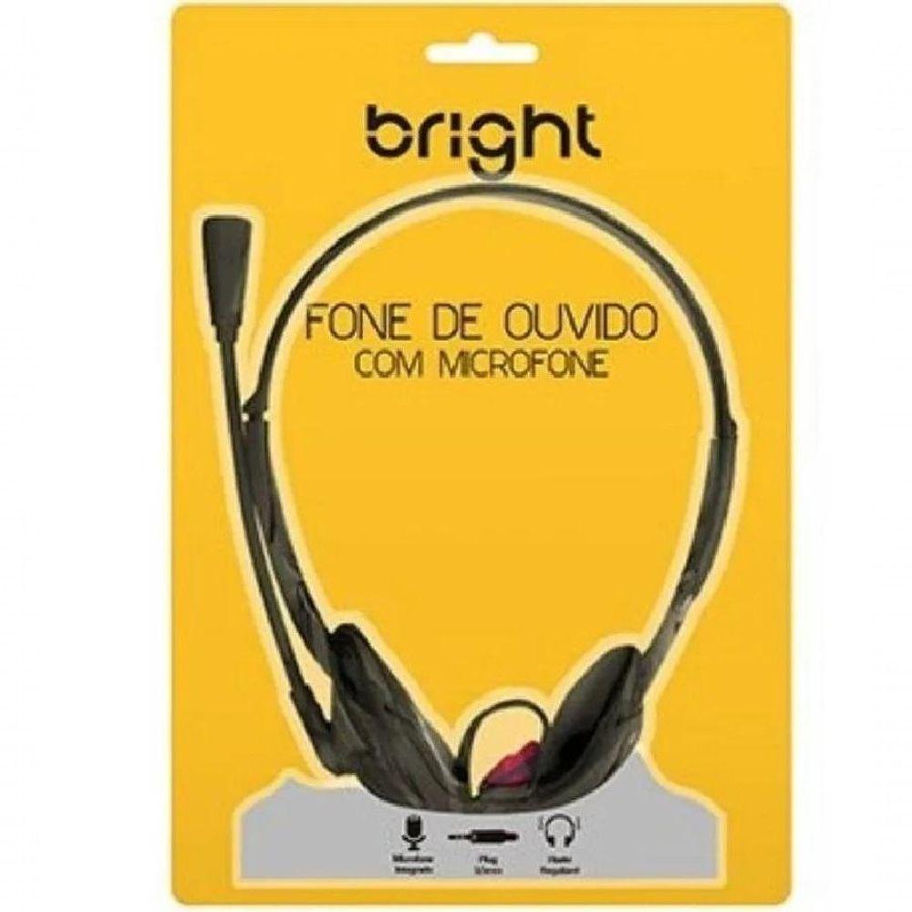 Fone De Ouvido Headset Home Office Com Microfone Conector P2 Haste Regulável - 10
