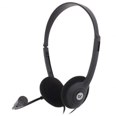 Fone De Ouvido Headset Home Office Com Microfone Conector P2 Haste Regulável