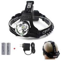 Lanterna Para Cabeça Cree Led T6 3500w 1200 Lumens 2 Baterias Recarregável Carregador Veicular - 2