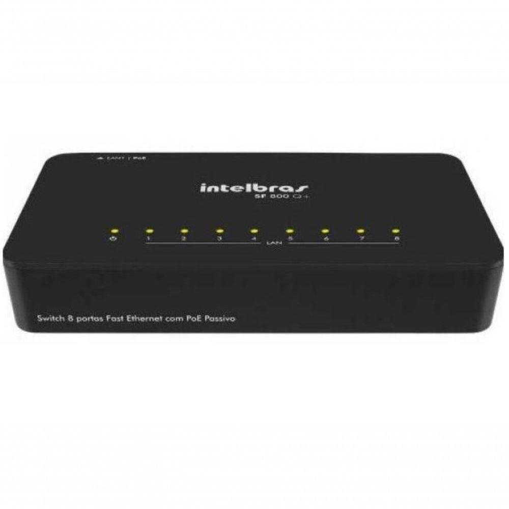 Hub Switch 8 Portas Intelbras Sf-800 Q+ Fast Ethernet 10-100 Mbps - 2
