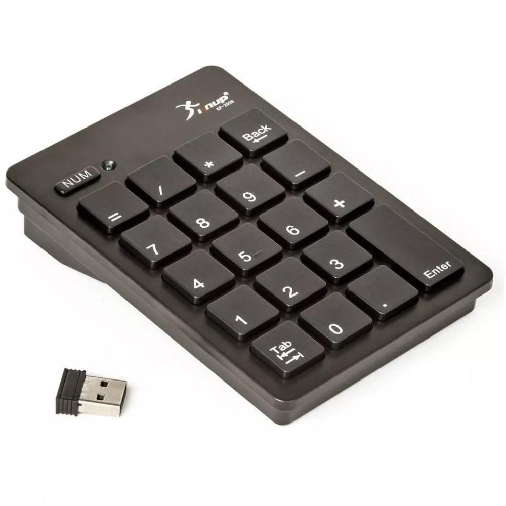 Mini Teclado Numérico Sem Fio Usb Kp-2038 Alcance 10 Metros - 2