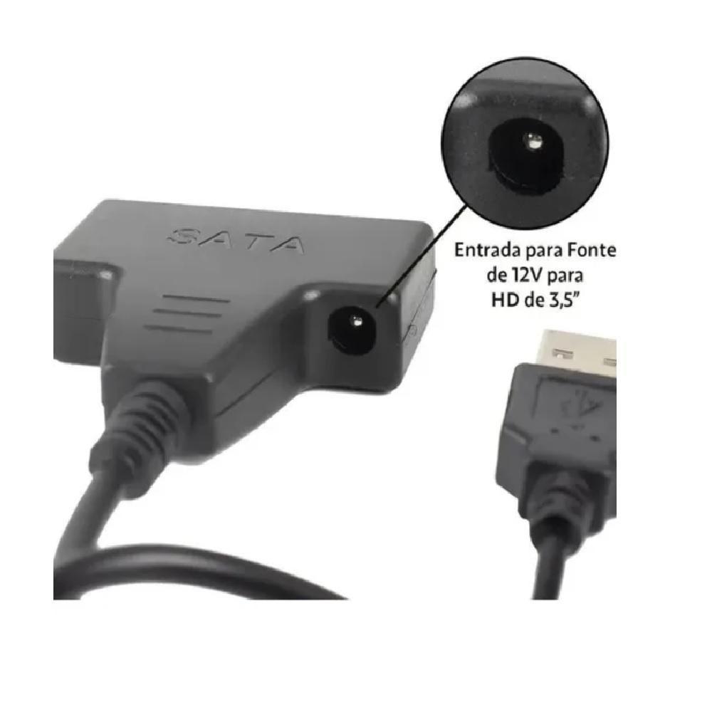 Adaptador Usb 3.0 Para Sata Iii Hd Notebook 2.5mm E Ssd - 3