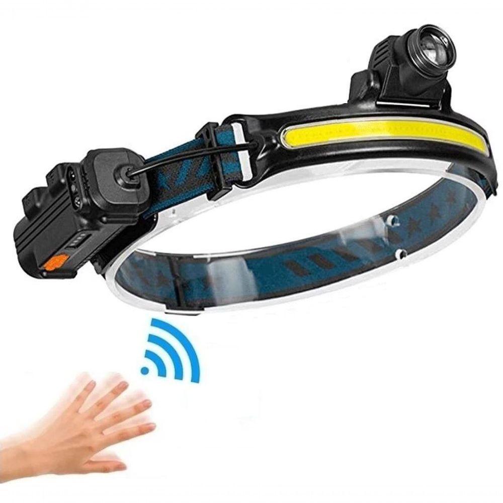 Lanterna De Cabeça Recarregavel Com Sensor De Movimento - 1