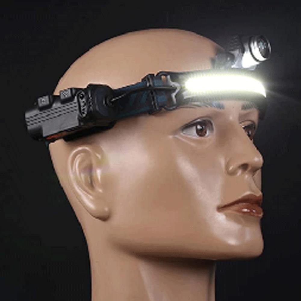 Lanterna De Cabeça Recarregavel Com Sensor De Movimento - 2