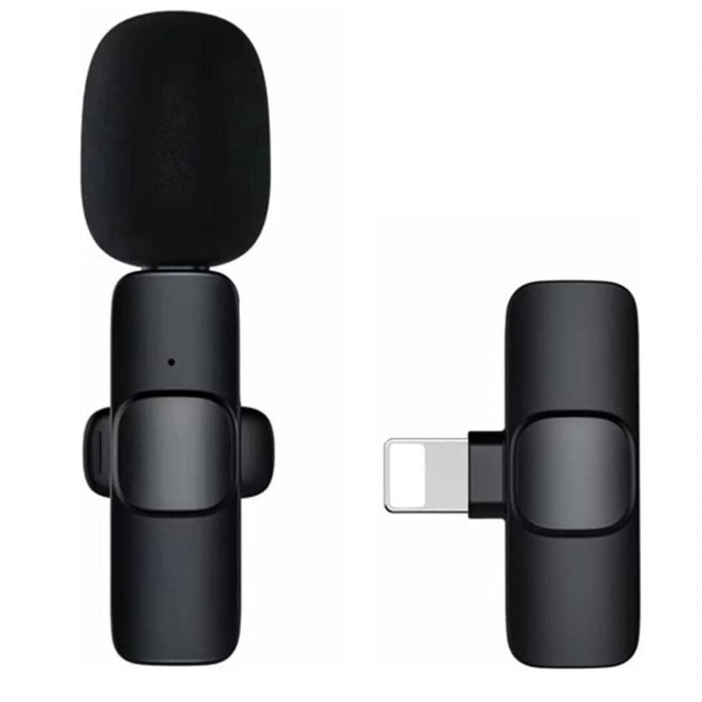 Microfone Lapela Sem Fio 2.4ghz Compatível Com Iphone Ipad Lightning - 1