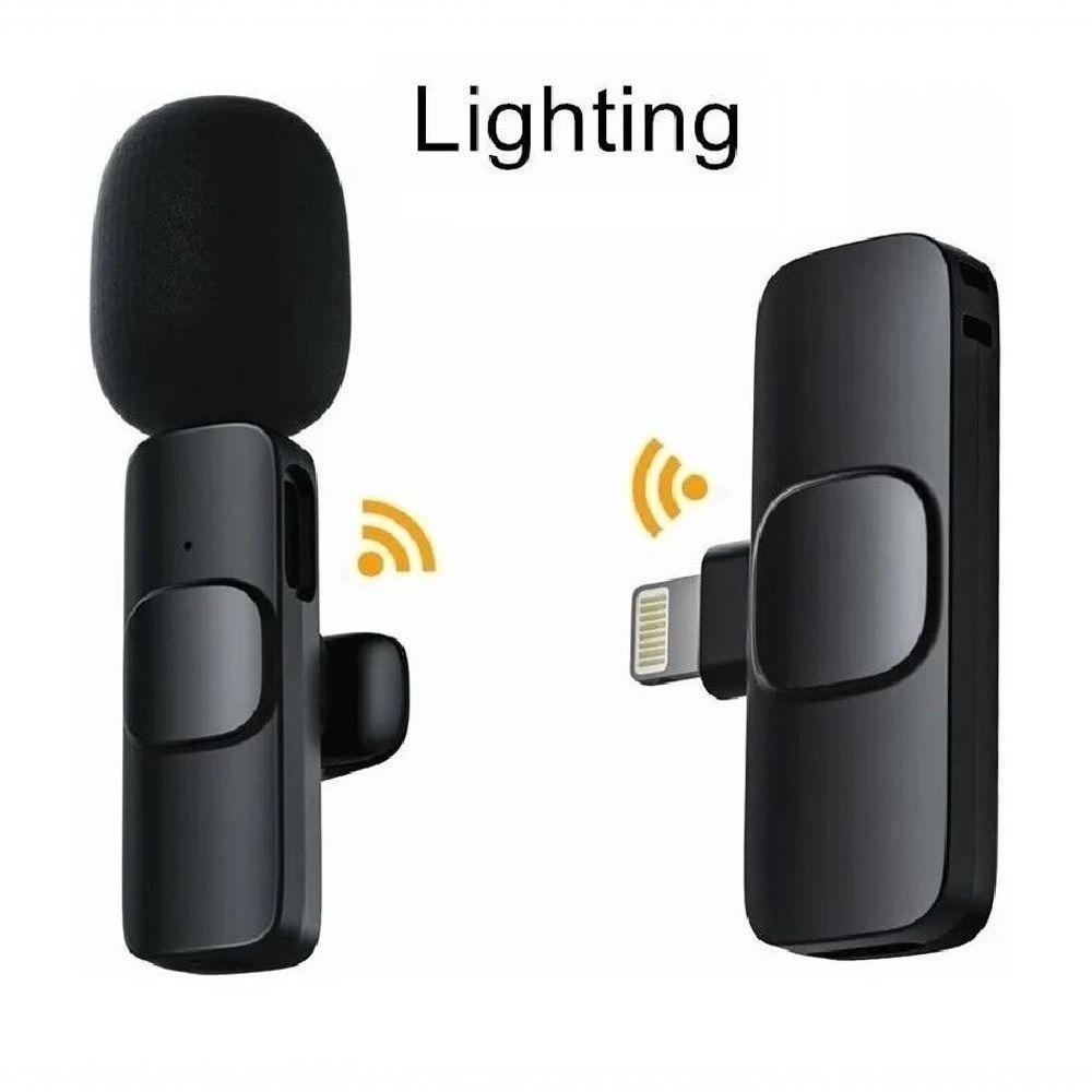 Microfone Lapela Sem Fio 2.4ghz Compatível Com Iphone Ipad Lightning - 5
