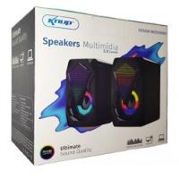 Caixa Caixinha De Som Gamer Rgb Para Pc Notebook Tv 6w Kp-ro800 - 2