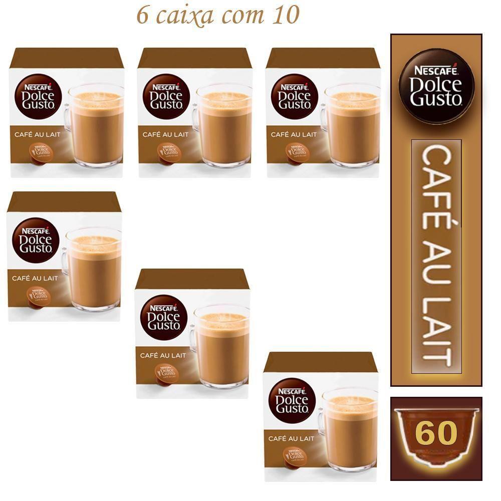 6 Caixa Café Nescafé Café Au Lait Dolce Gusto Bebida Lactea - 4