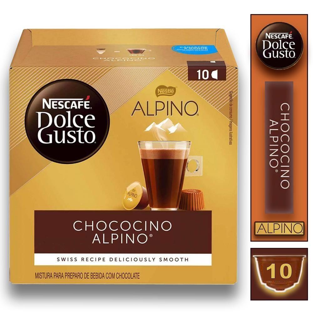 1 Cx Café Nescafé Chococino Alpino Dolce Gusto Bebida Lactea - 2