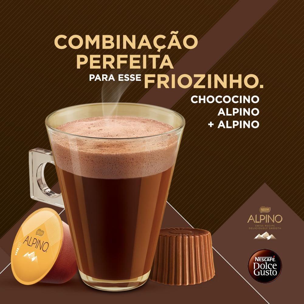 1 Cx Café Nescafé Chococino Alpino Dolce Gusto Bebida Lactea - 3