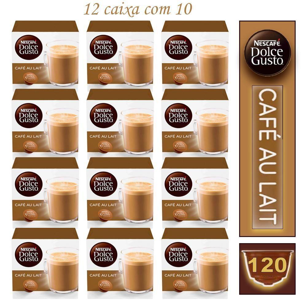 12 Caixa Café Nescafé Café Au Lait Dolce Gusto Bebida Lactea - 2