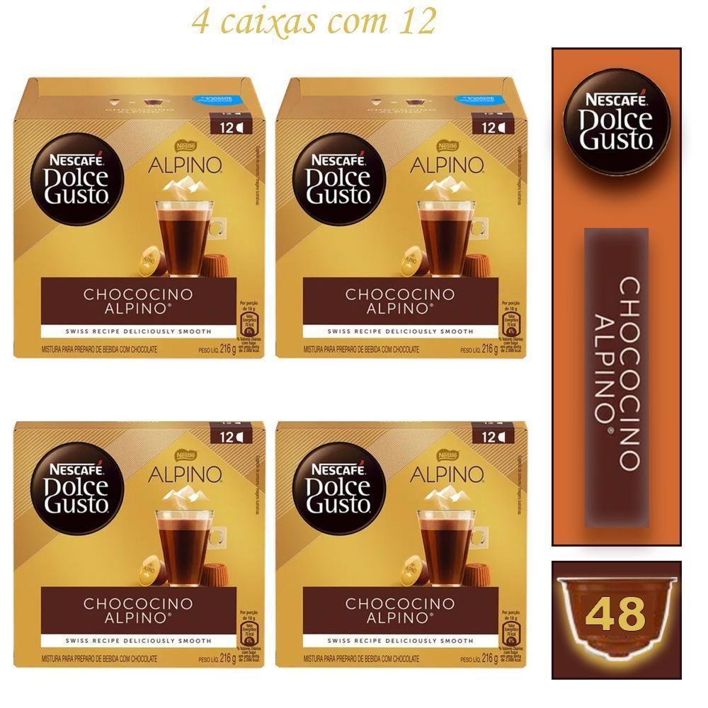 4 Cx Café Nescafé Chococino Alpino Dolce Gusto Bebida Lactea - 1