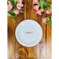 Prato Sobremesa Tenha Fé Em Porcelana Para Presente - 2