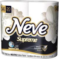Papel Higienico Neve Neutro Supreme Folhas Tripla Com 4 Unidades - 4