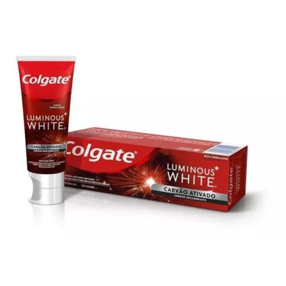 Pasta De Dentes Colgate Luminous White Carvão Ativado Em Creme 60 G - 1