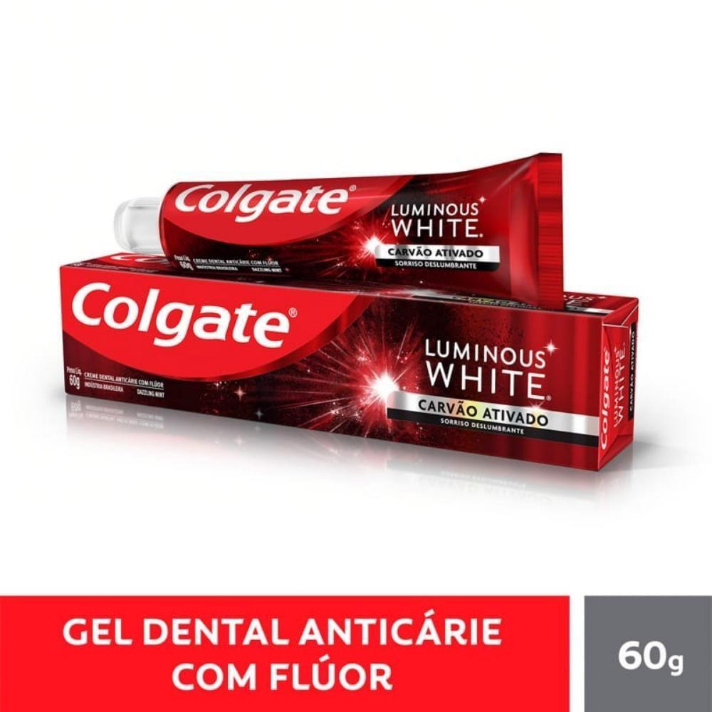 Pasta De Dentes Colgate Luminous White Carvão Ativado Em Creme 60 G - 2