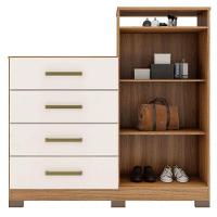 Cômoda Demobile 2 Portas 4 Gavetas Aurea Amendola/off Wh - 5