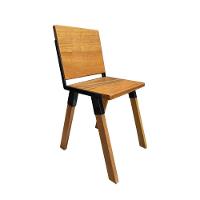 Conjunto Mesa Industrial Bernardo Madeira Maciça 2,00mx90cm C- Ferragem Preta E 6 Cadeiras Detroit Marrom - 11