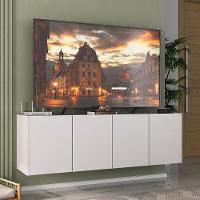 Rack Para Tv Até 50 Polegadas Com Suspenso Mp1070 Branco Branco