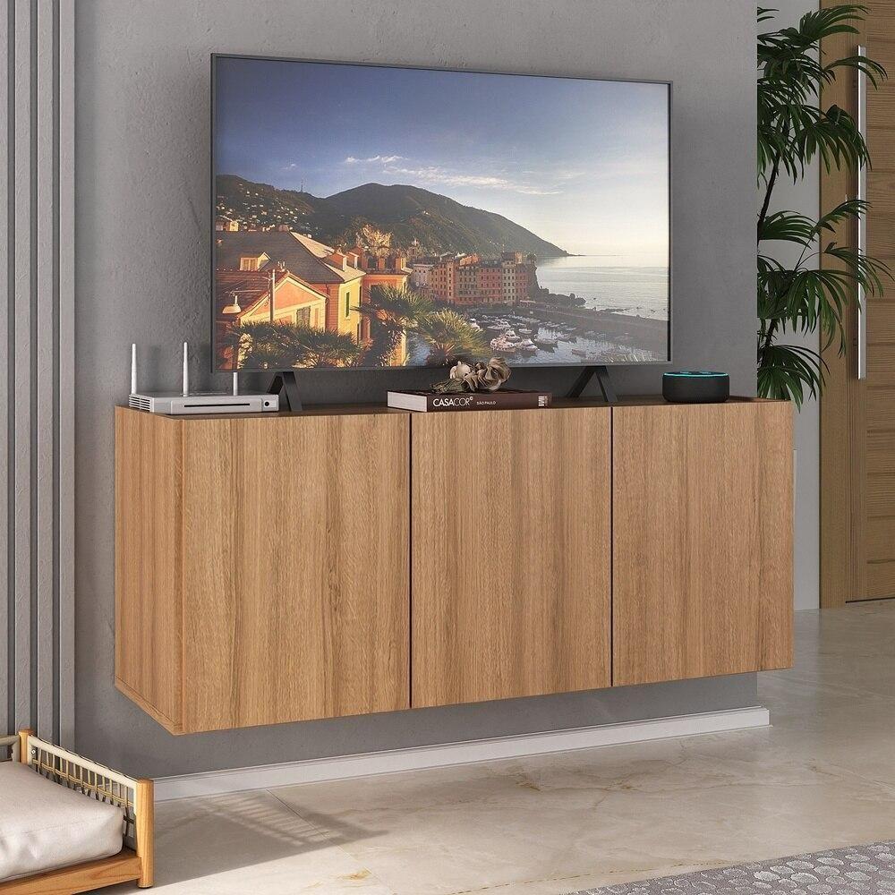 Rack Para Tv Até 32 Polegadas Com Suspenso Mp1066 Rustic Rustic - 3