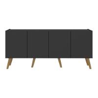 Rack Retrô Para Tv Até 50 Polegadas Com Mp1071 Preto natural - 2