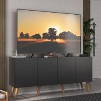 Rack Retrô Para Tv Até 50 Polegadas Com Mp1071 Preto natural - 5