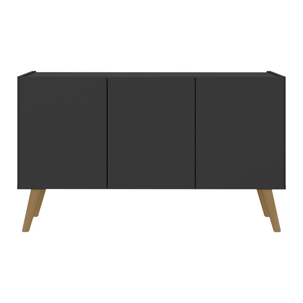 Rack Retrô Para Tv Até 32 Polegadas Com Mp1067 Preto natural - 5