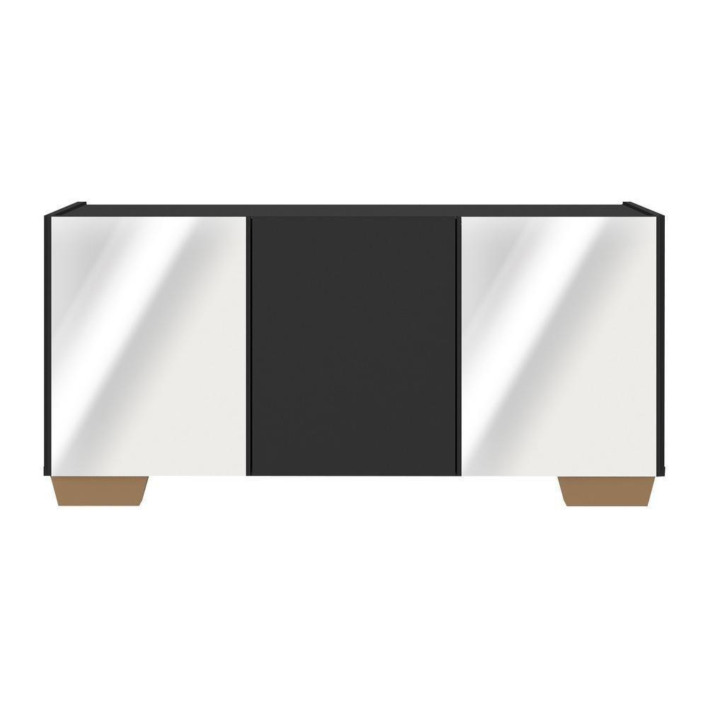 Rack Tv Até 32 Polegadas Com Espelhos Mp1079 Preto natural - 5