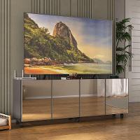 Rack Tv Até 50 Polegadas Com Rodízios E Espelhos Mp1080 Grafite Grafite - 2