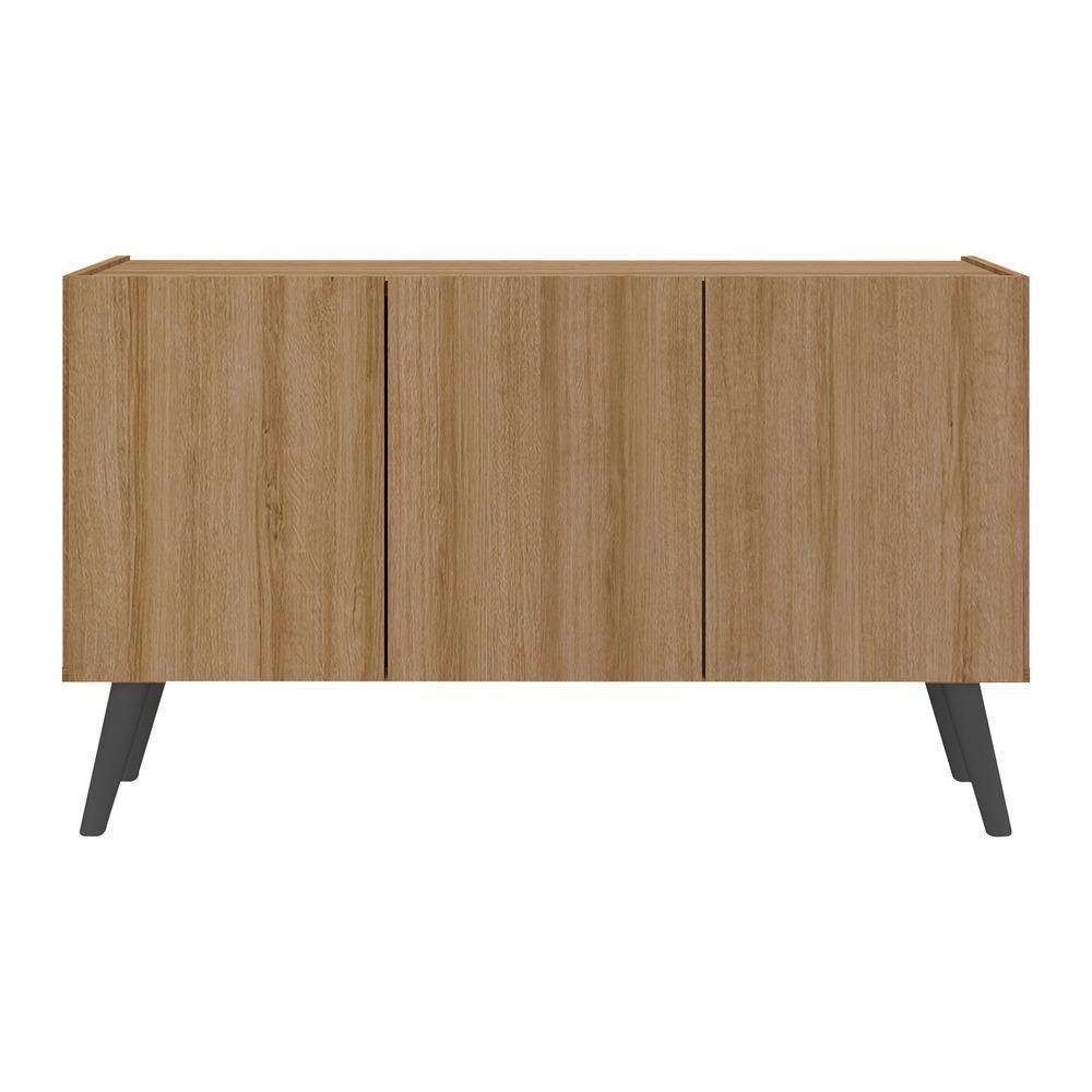 Rack Retrô Para Tv Até 32 Polegadas Com Mp1067 Rustic preto - 2