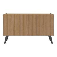 Rack Retrô Para Tv Até 32 Polegadas Com Mp1067 Rustic preto - 2