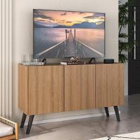 Rack Retrô Para Tv Até 32 Polegadas Com Mp1067 Rustic preto - 5