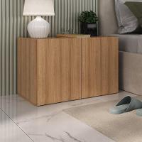 Kit 2 Mesas De Cabeceira 2 Portas Mp4135 Rustic Rustic - 5