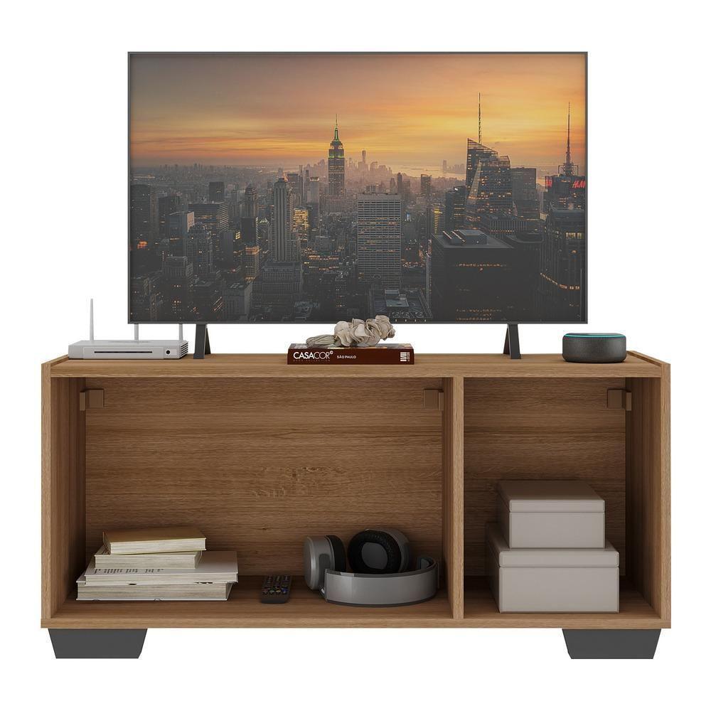 Rack Para Tv Até 32 Polegadas Com Mp1068 Rustic preto - 3
