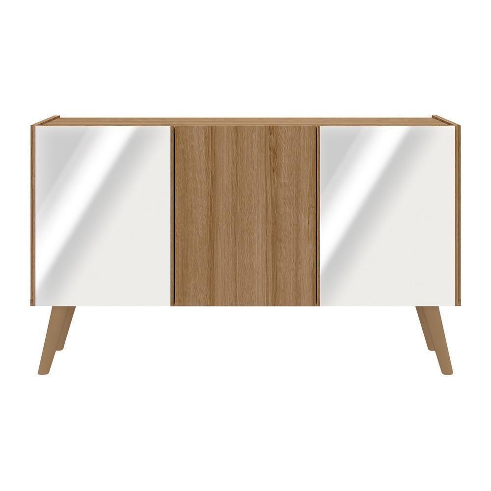 Rack Tv Até 32 Polegadas Retrô Com Espelhos Mp1078 Rustic natural - 5