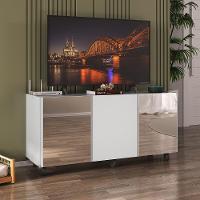 Rack Tv Até 32 Polegadas Com Rodízios E Espelhos Mp1076 Branco Branco - 2