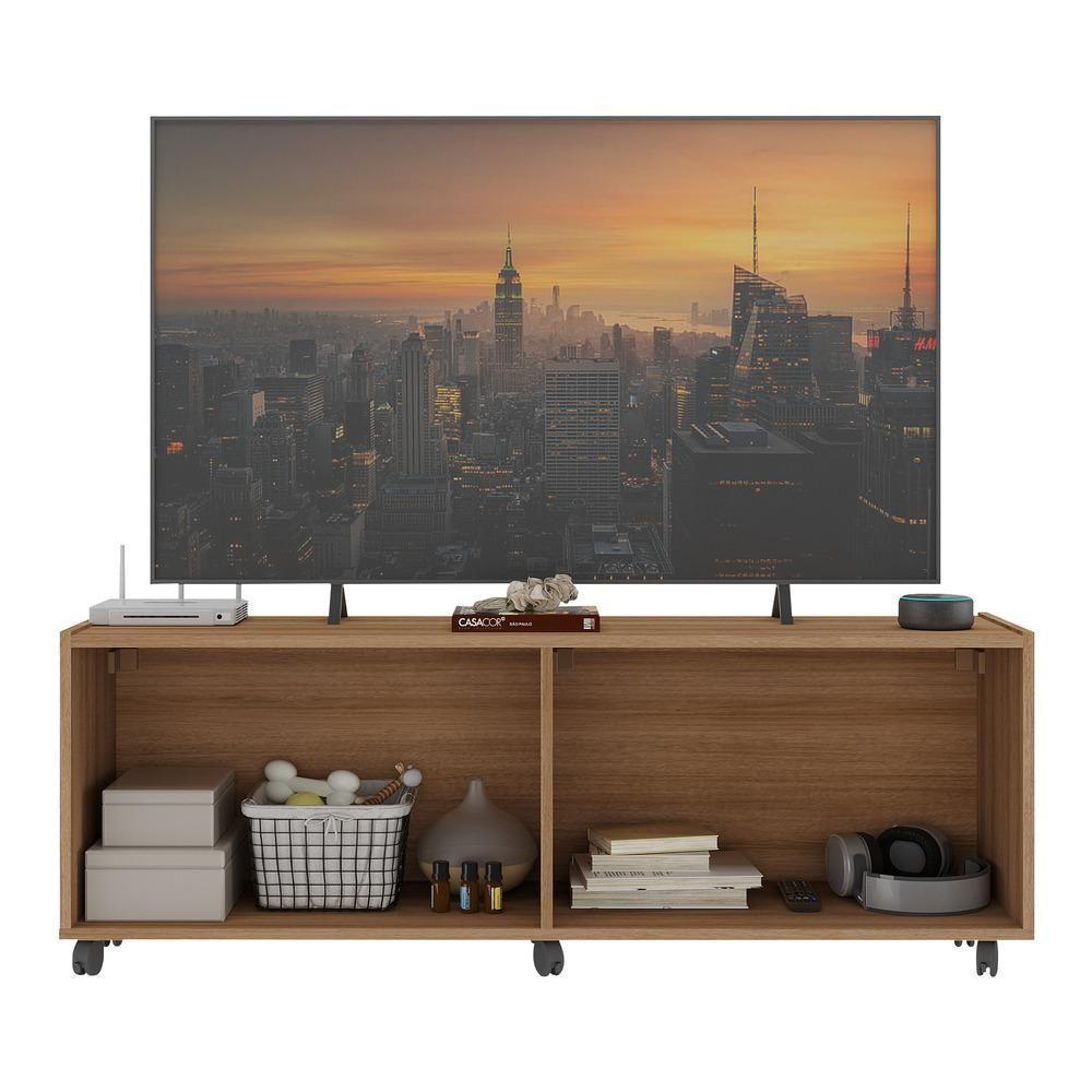 Rack Para Tv Até 50 Polegadas Com E Rodízios Mp1069 Rustic Rustic - 3