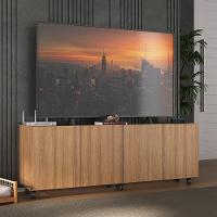 Rack Para Tv Até 50 Polegadas Com E Rodízios Mp1069 Rustic Rustic - 2