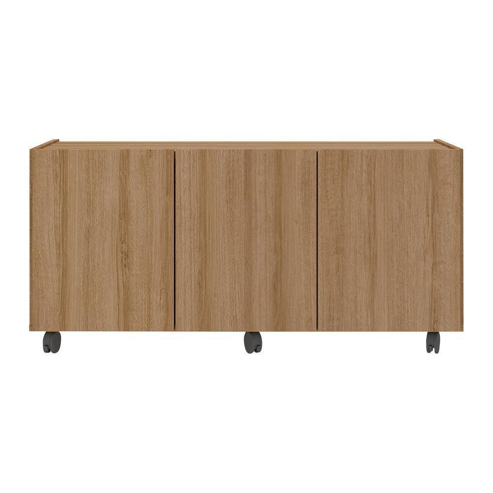 Rack Para Tv Até 32 Polegadas Com E Rodízios Mp1065 Rustic Rustic - 4