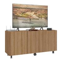 Rack Para Tv Até 32 Polegadas Com E Rodízios Mp1065 Rustic Rustic - 1