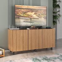 Rack Para Tv Até 32 Polegadas Com E Rodízios Mp1065 Rustic Rustic - 2