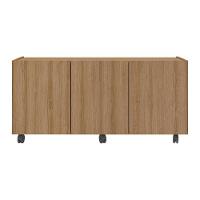 Rack Para Tv Até 32 Polegadas Com E Rodízios Mp1065 Rustic Rustic