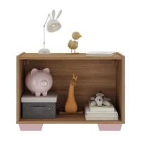 Mesa De Cabeceira Com Pés 2 Portas Mp4134 Rustic rosa Rustic rosa - 5