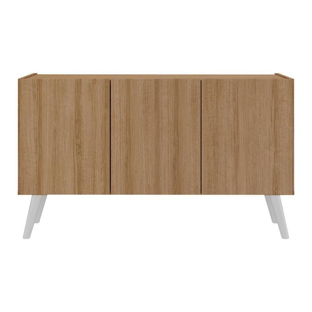 Rack Retrô Para Tv Até 32 Polegadas Com Mp1067 Rustic branco - 2