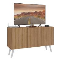 Rack Retrô Para Tv Até 32 Polegadas Com Mp1067 Rustic branco - 1