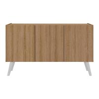 Rack Retrô Para Tv Até 32 Polegadas Com Mp1067 Rustic branco - 2